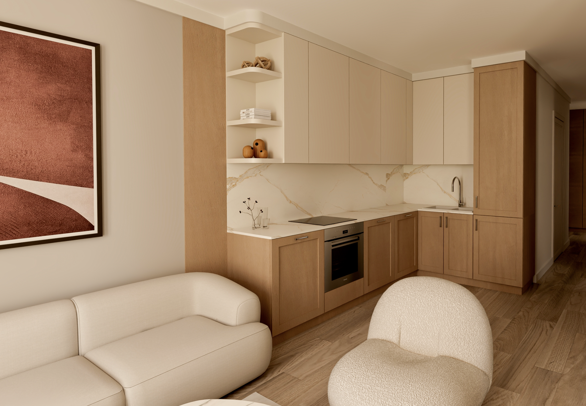 Projekt wnętrz – Apartament Dobra 2